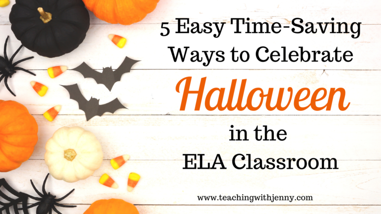 5 Easy Time-Saving Ways to Celebrate Halloween in the ELA Classroom