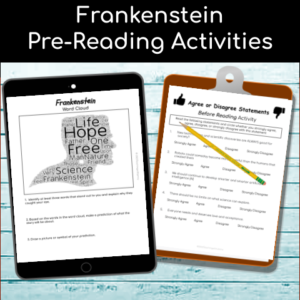 Frankenstein Pre-Reading Activity
